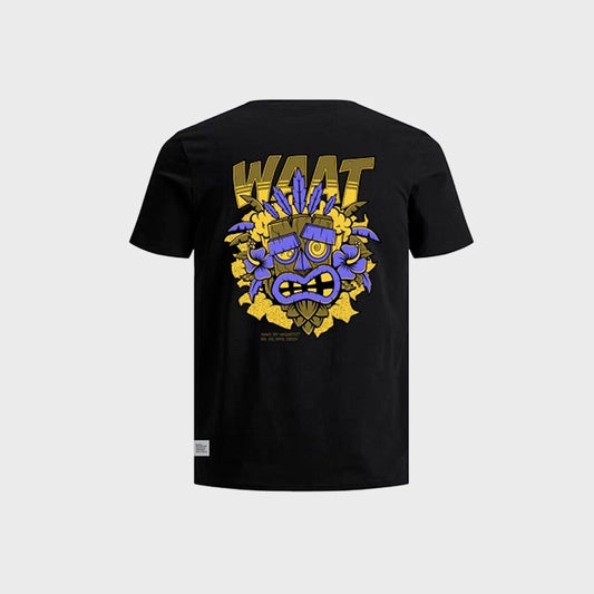 REMERA WAAT BLACK & WAAT TIKI MASK KIDS