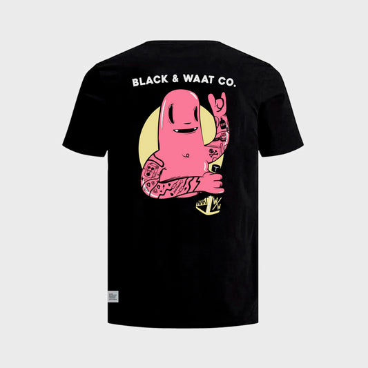 REMERA WAAT BLACK & WAAT WHISKEY KIDS