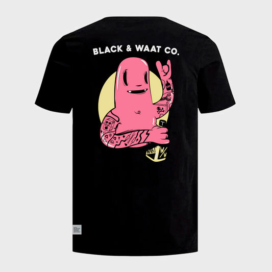 REMERA WAAT BLACK & WAAT WHISKEY
