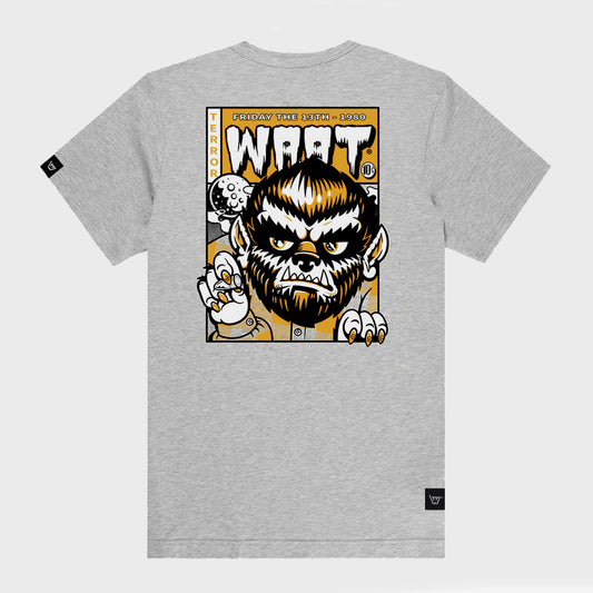 REMERA WAAT REGULAR SILVER BULLET GREY ORANGE