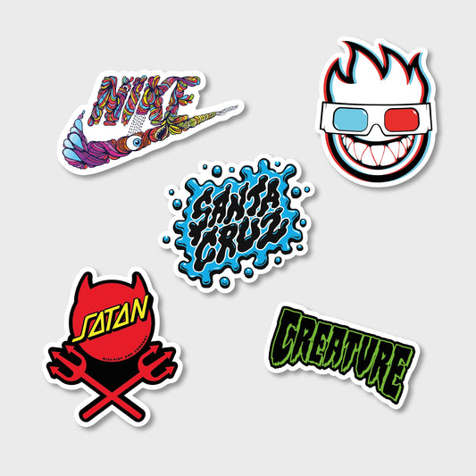 KIT DE CALCOS XL PACK X 5 H VINILO MATE