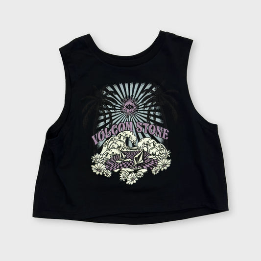 MUSCULOSA VOLCOM CROP HOUR SOLID BLACK