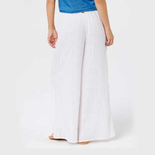 Pantalon Lino Rip Curl Ef Cata Blanco