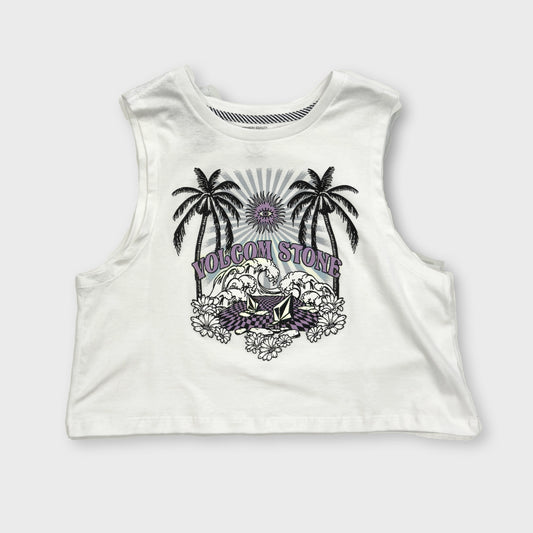 MUSCULOSA VOLCOM CROP HOUR SOLID WHITE