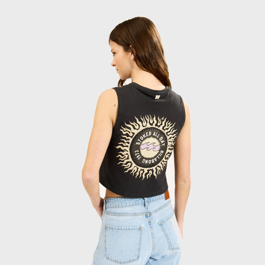Musculosa Billabong Stoked all day negro
