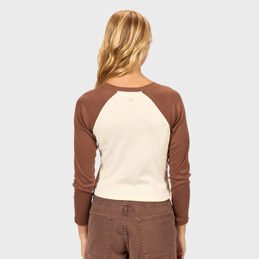 Camiseta Billabong Tigers Ranglan Long Tee Marron