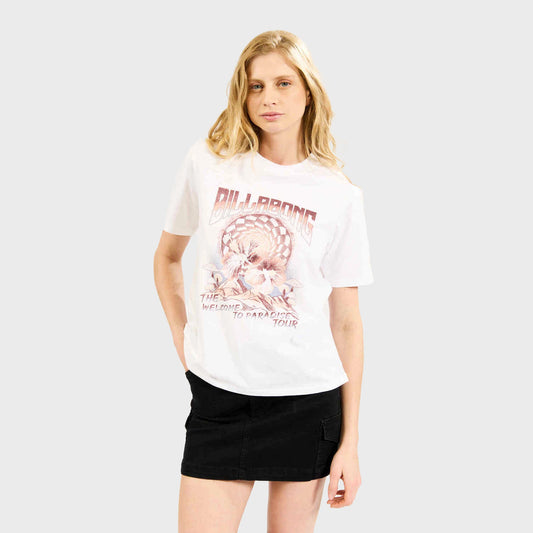 REMERA BILLABONG PARADISE TOUR TEE WHITE