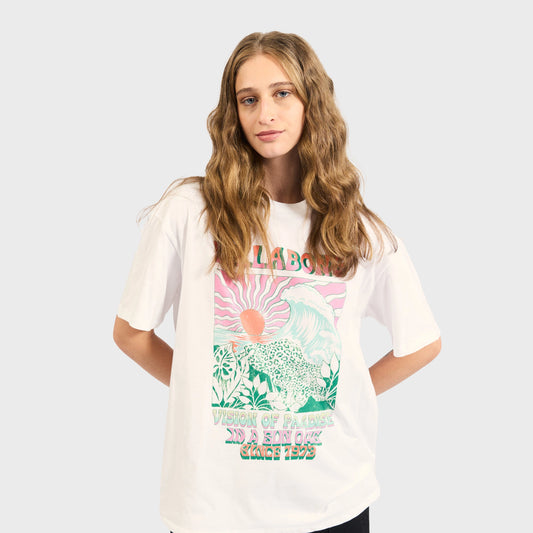 REMERA BILLABONG VISIONS OVER TEE WHITE