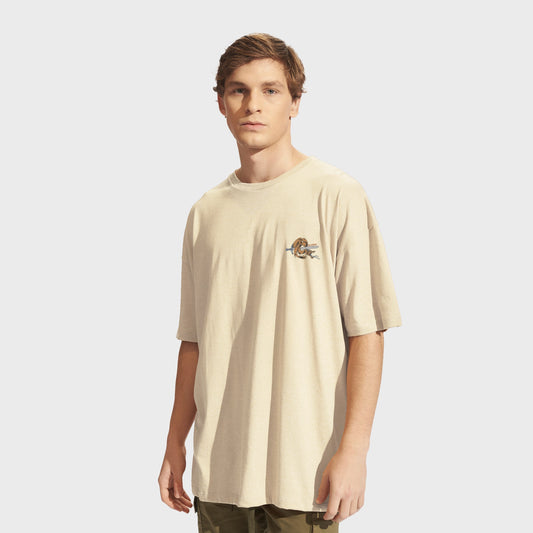 Remera Billabong  Enter Over Tee Beige Hombre