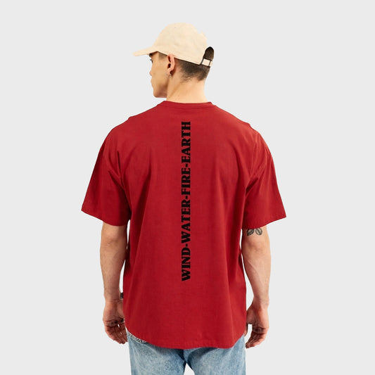 REMERA ELEMENT MADE TO ENDURE OVER TEE RED