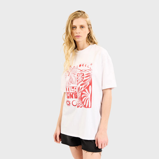 REMERA BILLABONG SUMMER NIGHTS OVER TEE WHITE