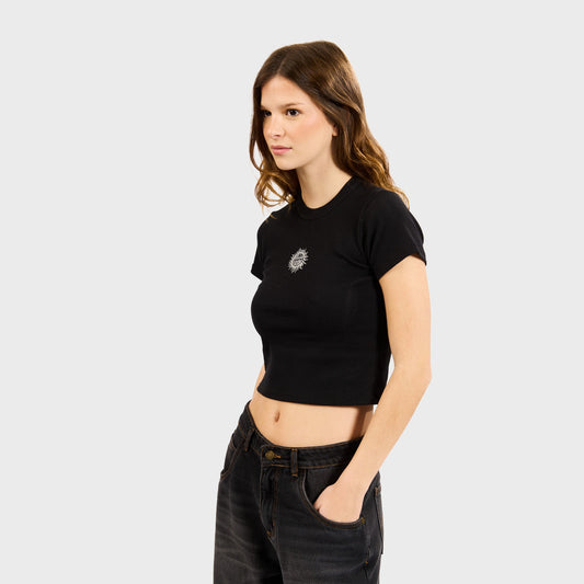 Remera Billabong Bring The Sun Baby negro mujer