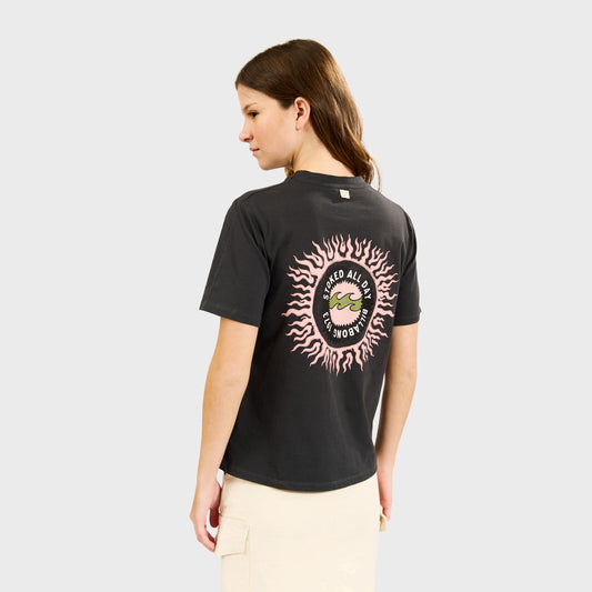 Remera Billabong Stoked All Day Tee Negro Mujer