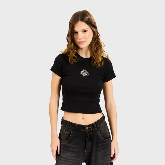 Remera Billabong Bring The Sun Baby negro mujer