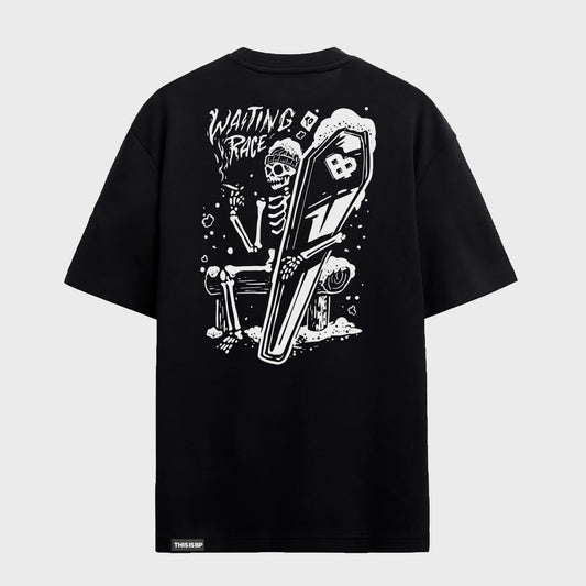 Remera Tibp Relaxed fit Waiting Race Negra Hombre