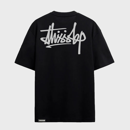 Remera Tibp Relaxed Fit Essential Negra Hombre