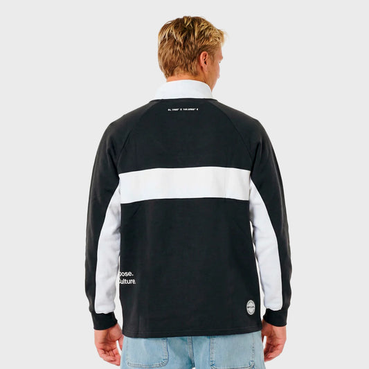 Buzo Rip Curl Polo Urban Negro Hombre Algodón Casual Moderno