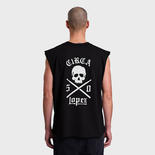 REMERA SIN MANGAS CIRCA AL50 LOGO BLACK