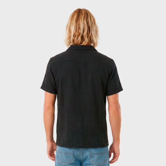 Camisa Lino Rip Curl Reg Premium Surf Negro
