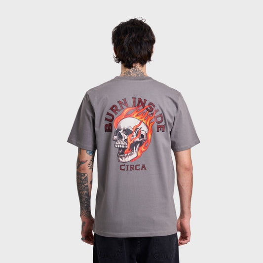 REMERA CIRCA BURN INSIDE REGULAR GREY