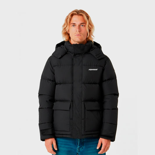Campera Rip Curl Puffer Balloon Importada Negra Hombre