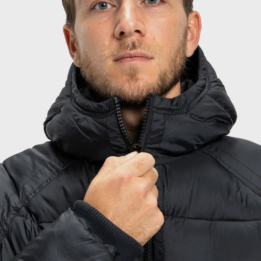 Campera DC Cantera Negra Puffer Inverno Hombre