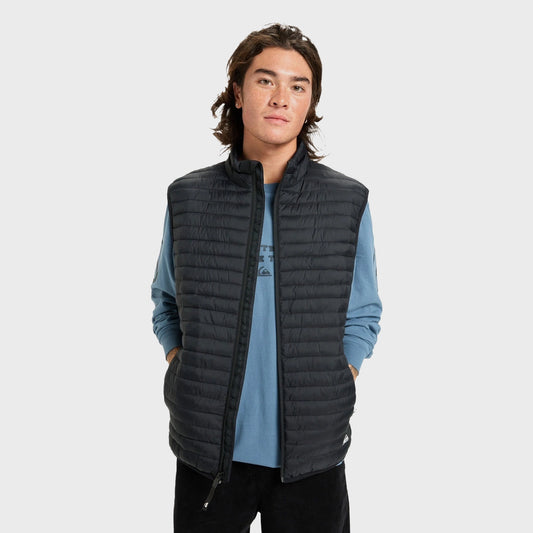 Chaleco Quiksilver Scaly Puffer Negro Hombre