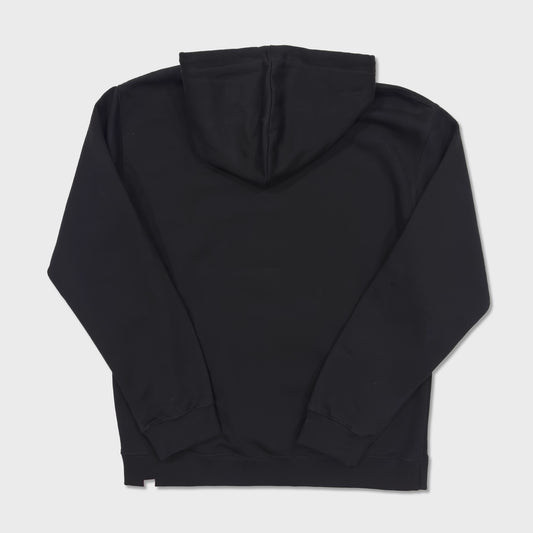 Buzo Circa College Regular Hoodie Negro Hombre Canguro Algodón Estilo Urbano Casual