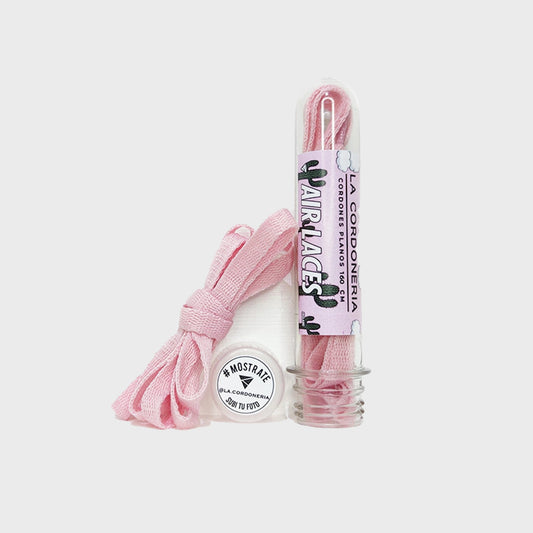 CORDONES LA CORDONERIA AIR LACES PINK