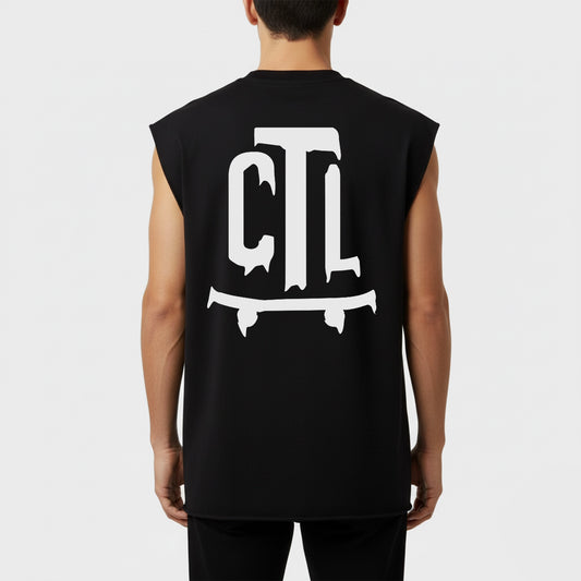 REMERA SIN MANGAS CTL DISSOLVE BLACK