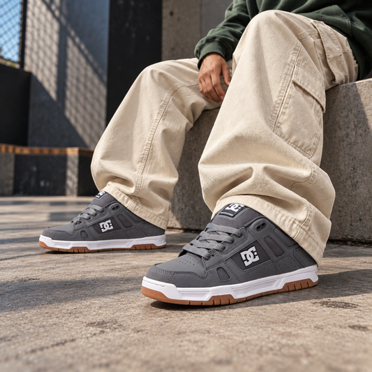 DC Zapatillas Stag Hombre Gris/Gum Urbano/Skate