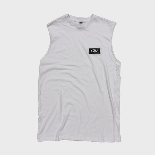 REMERA SIN MANGAS FOLD OUT WHITE