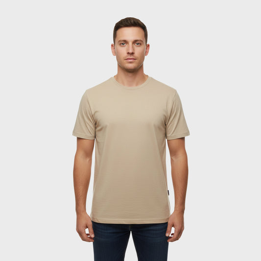REMERA FOLD BASICS SAND