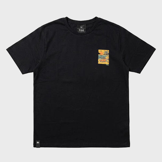 Remera Fold Combi Route Negro