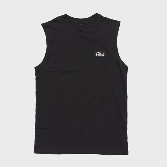 REMERA SIN MANGAS FOLD OUT BLACK