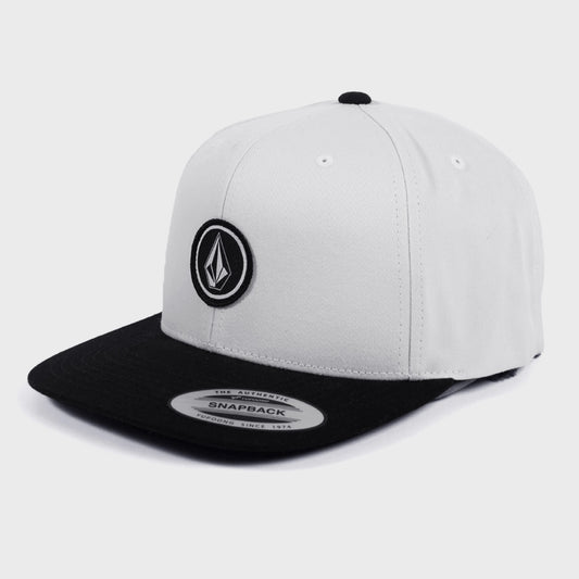 GORRA VOLCOM FLEXFIT QUARTER TWILL XFIT WHITE BLACK