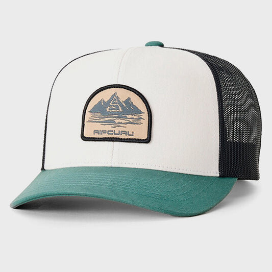 Gorra Rip Curl Trk Custom Curve Blanco Verde Unisex