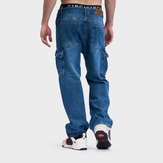 JEAN CIRCA COMBAT DENIM CARGO WASH BLUE
