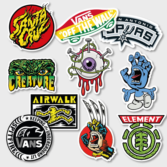 KIT DE CALCOS XL PACK X10 J VINILO MATE