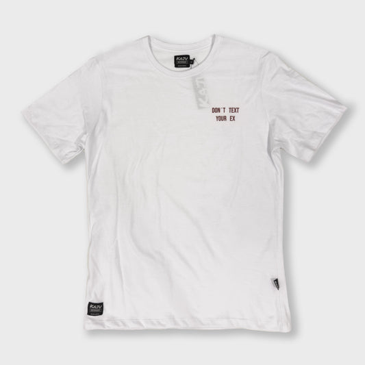 REMERA KAJU DONT TEXT WHITE