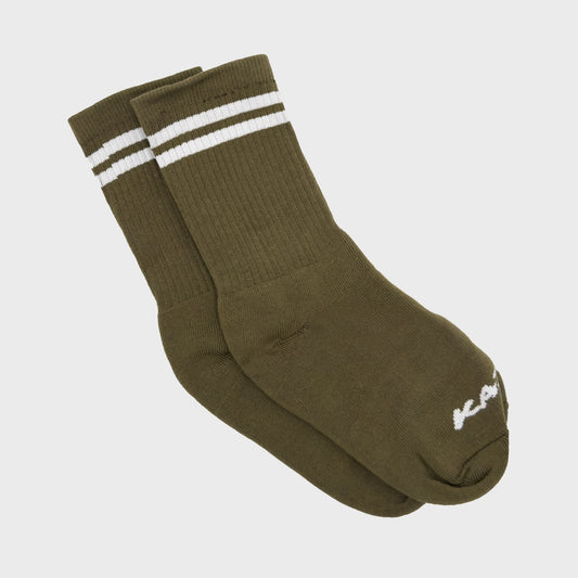 MEDIAS KAJU STRIPE OLIVE GREEN S