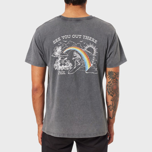 REMERA KATIN SHANGRI-LA TEE GRAPHICS GREY