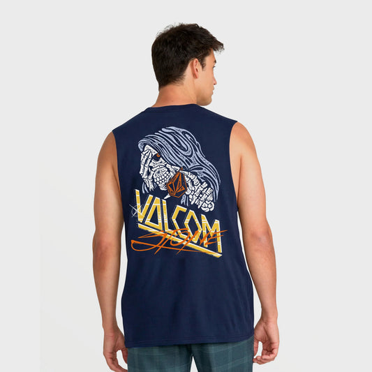 REMERA SIN MANGAS VOLCOM PROCESS PRINT BLUE