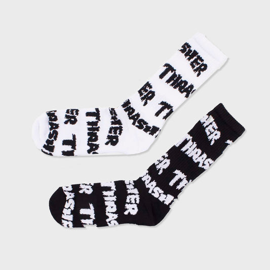 MEDIAS THRASHER LONG A X2 BLACK WHITE