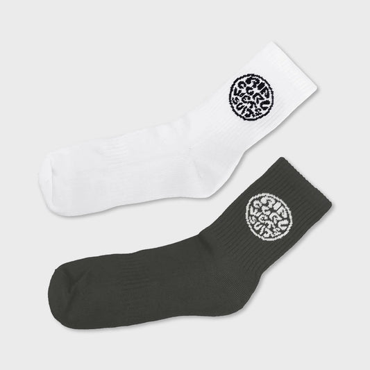 MEDIAS RIP CURL 1/4 CREW TOWEL WETTIE X2