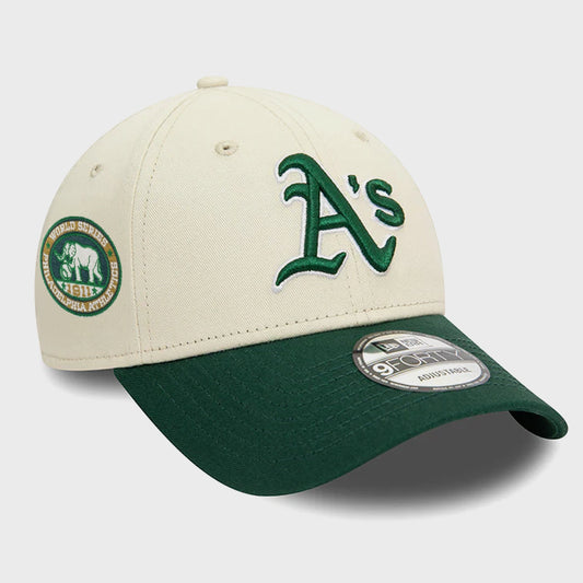 GORRA NEW ERA OAKLAND ATHLETICS WORLD SERIES GREEN PATCH GREEN
