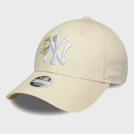 GORRA NEW ERA NEW YORK YANKEES FLORAL BEIGE