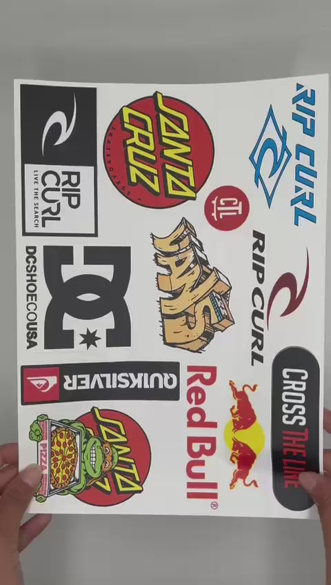 Kit de Calcos tamaño XL / Pack x10 en Vinilo Mate B