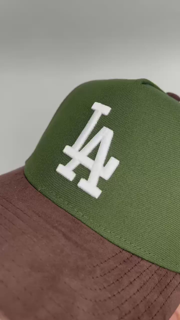 GORRA NEW ERA LOS ANGELES DODGERS GREEN BROWN