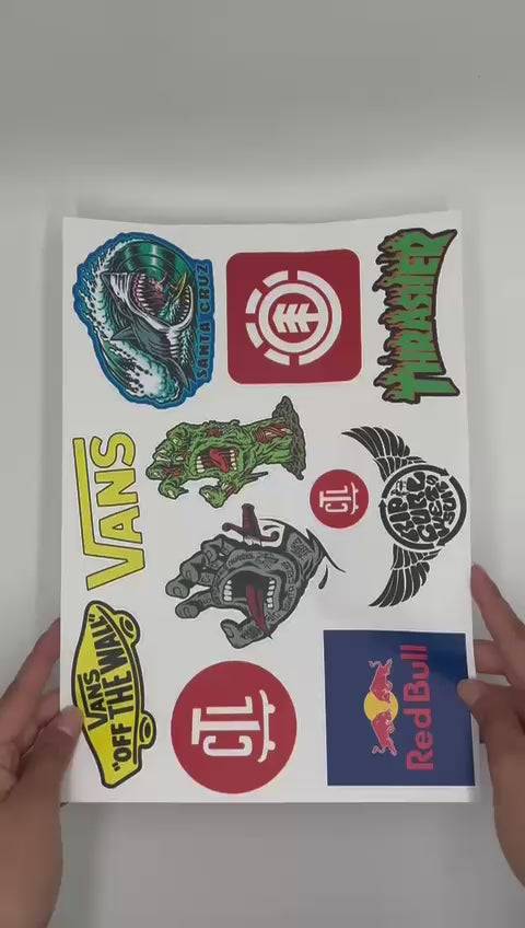 KIT DE CALCOS XL PACK X10 D VINILO MATE